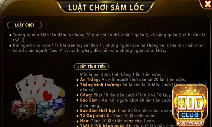 Sâm lốc - Trải nghiệm đầy kịch tính cùng Hitclub Online 2 Luật chơi Sâm Lốc