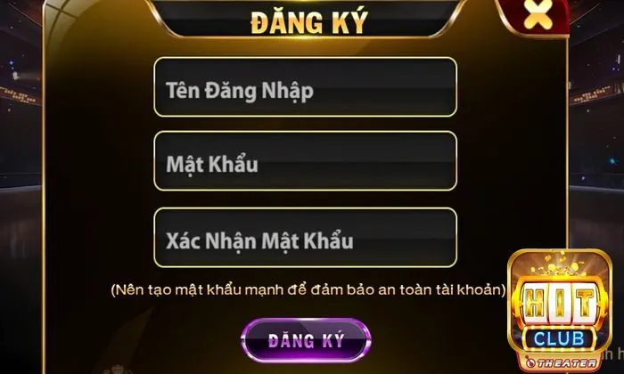 Khám phá chi tiết cách chơi Xì Dách online tại Hitclub 4 Điền thông tin và nhấn “đăng ký”